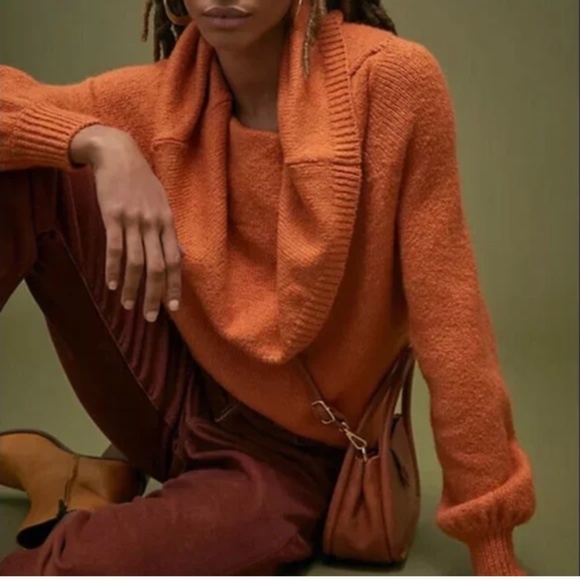 Slouchy, off shoulder Anthropologie sweater - Picture 2 of 6